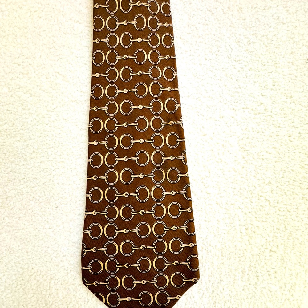 HERMÈS Vintage Silk Tie - Picture 9 of 13